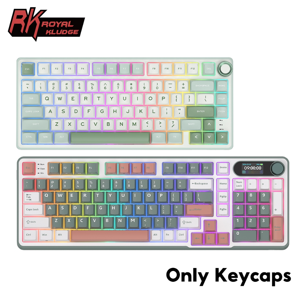 Royal Kludge RK S98 R75 Keycaps 98 Teclas 81 Teclado Mecânico Apenas - Computers & Accessories