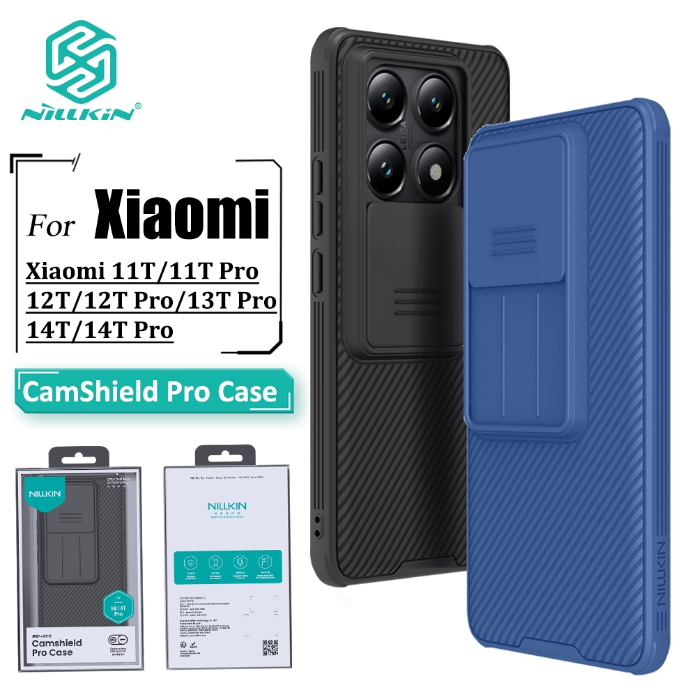 Nillkin CamShield Pro Case Xiaomi 14T Pro 13T Pro 12T 11T Capa De Telefone Proteção Deslizante De Câmera - Mobile & Gadgets