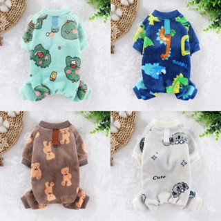 Inverno Quente Velo Cão Macacão Roupas Para Cães Pequenos Outono Quatro Pernas Pijamas Casaco De Pelúcia Chihuahua Poodl em Oferta na Shopee