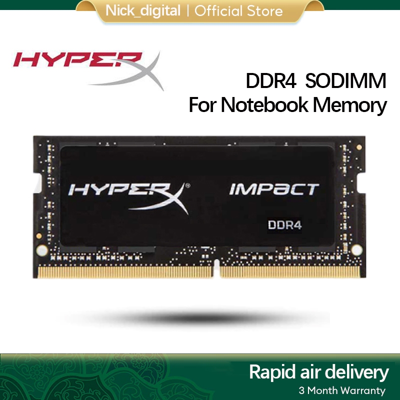 Hyperx Fury Impact 8GB DDR4 3200/2666/2400/2133MHZ PC4-21300/19200 DDR4 260Pin 1.2V SODIMM Memória Ram Para Notebook