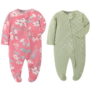 Lucky baby algodão kit Macacões bebê Ziper Manga Longa em Oferta na Shopee