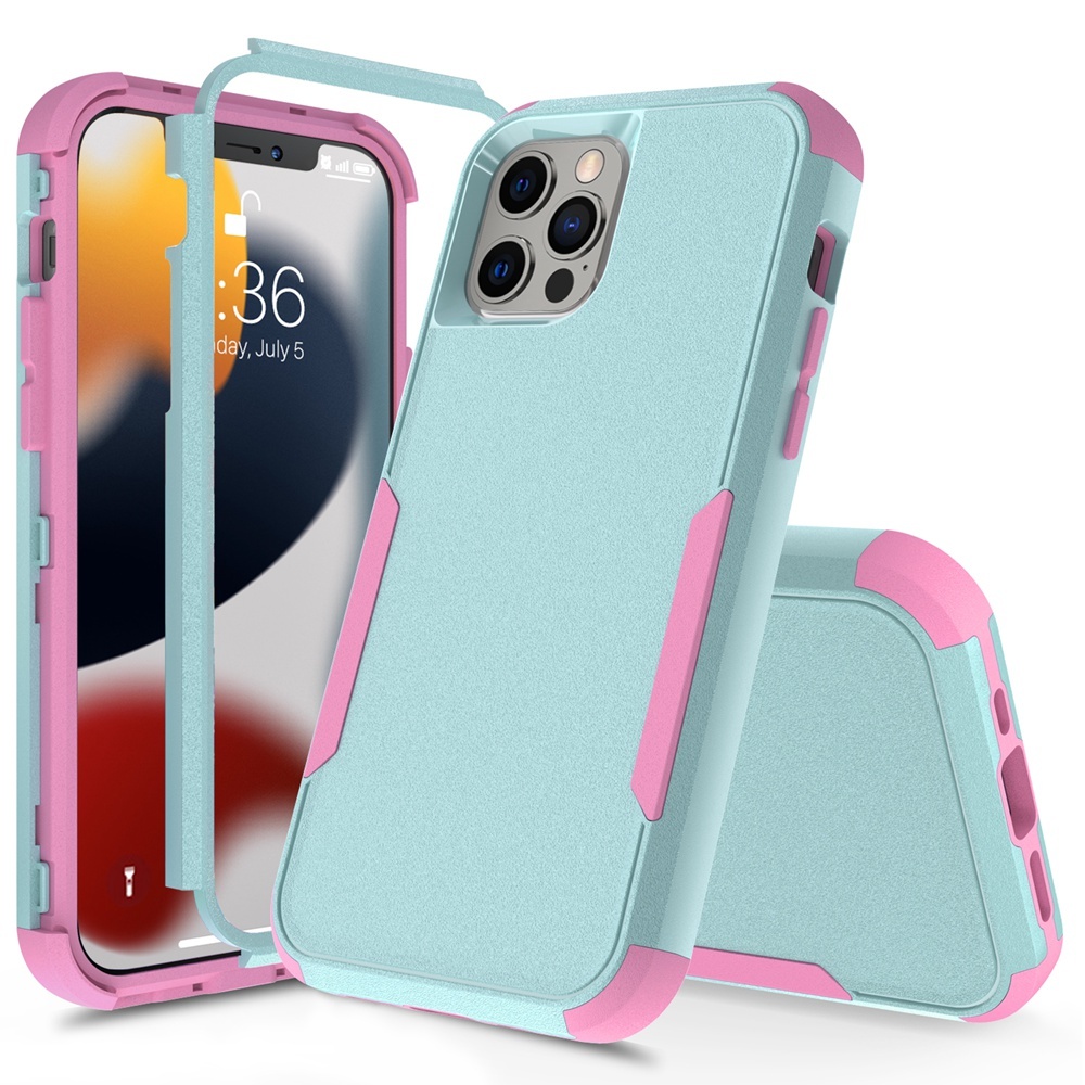 Capa Armadura Híbrida À Prova De Choque 3 Em 1 Para iPhone 16 17 Pro Max Air 16 Plus Hit Color Dura em Oferta na Shopee
