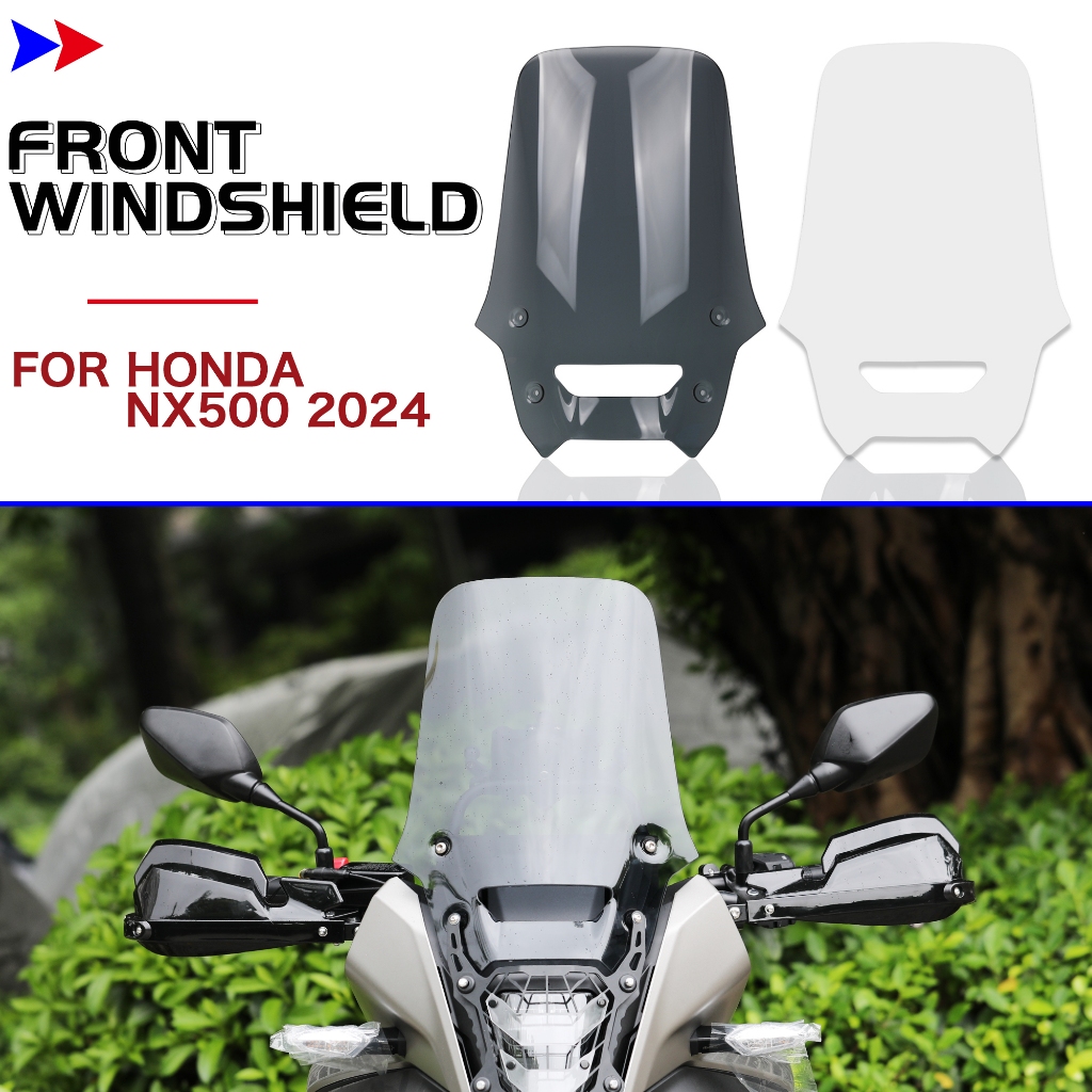 Para HONDA NX500 NX 500 2024 Novo Pára-Brisa Dianteiro Acessórios Da Motocicleta Escudo De Vento Defletores Brisas Visei