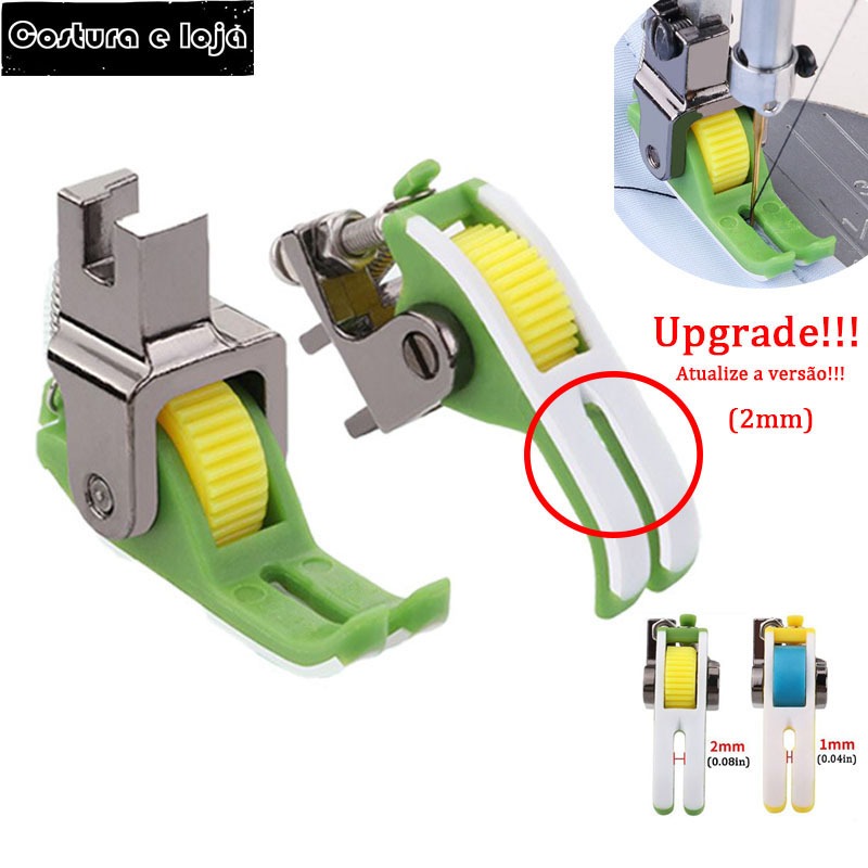Calcador De Plástico De Rolo Para Industrial-Ajuste Universal Couro , Malha , Algodão , Pelúcia