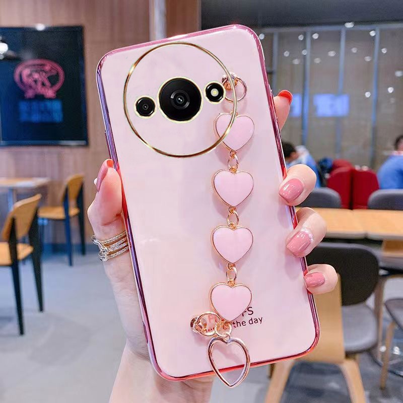 Capinha Redmi A3 Eletroplatada Pulseira Do Amor