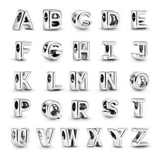 925 prata esterlina 26 letras série charme 925 prata esterlina senhoras pulseira DIY presente de aniversário em Oferta na Shopee