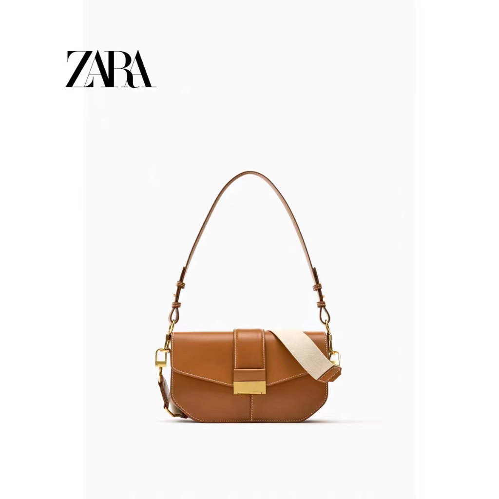 Bolsa feminina/2024 novo estilo bolsa de sela simples bolsa mensageiro de ombro com aba co...