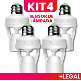 Kit De Sensor De Presença Com Fotocélula Para Lâmpada De Soquete