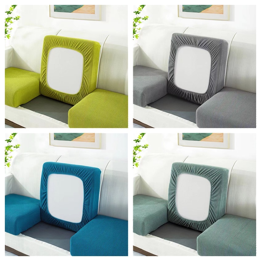 Capa de almofada de sofá elástica grossa, Capa de sofá, Assento único, à prova de poeira