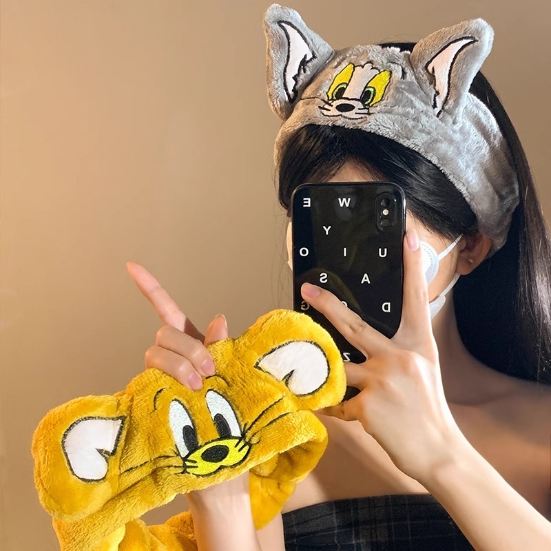 Bonito rosto lavagem bandana maquiagem bandana esportes elástico respirável acessórios de cabelo