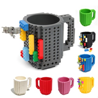 350ml bloco de construção copo DIY caneca montado copo com acessórios bloco de construção brinquedo crianças copo criati em Oferta na Shopee