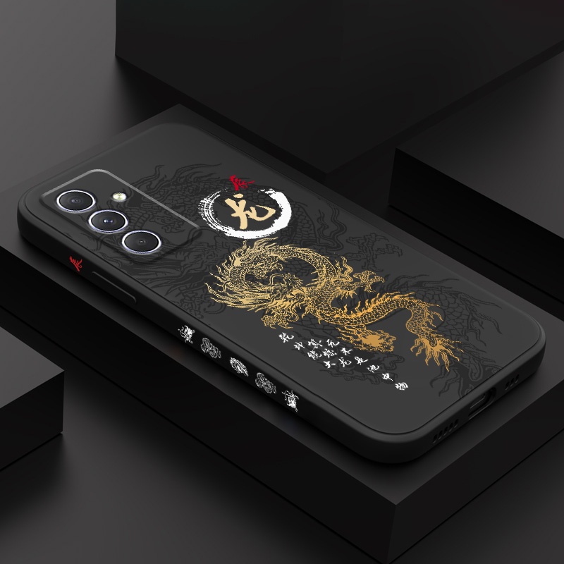 Capa De Telefone Dragão Voador Para Samsung Galaxy A54 A34 A24 A14 A04 A04S A04E A73 A53 A33 A23 A13 A03S A03 Core 4G 5G