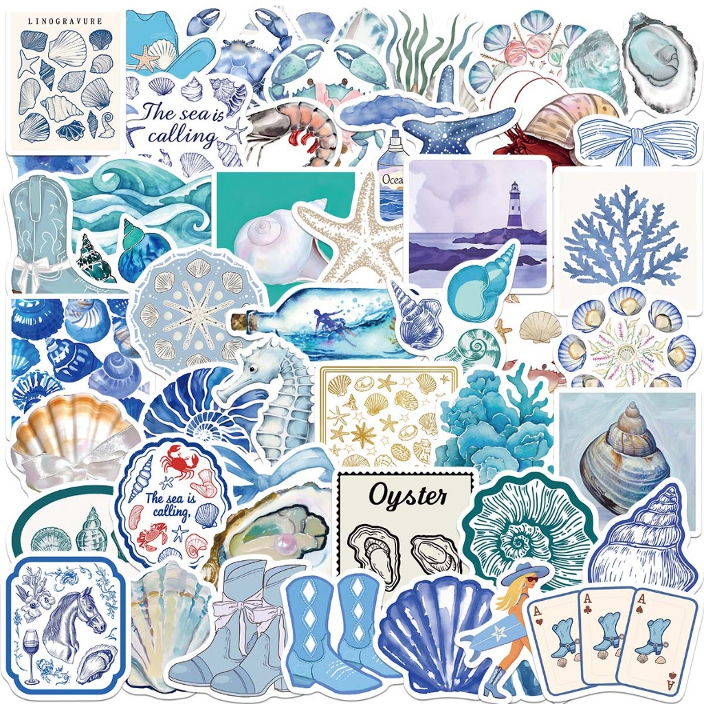 50 Peças The Coastal Girl Graffiti Cartoon Skate Bagagem À Prova D'água Esporte DIY Laptop Adesivos De Carro em Oferta na Shopee