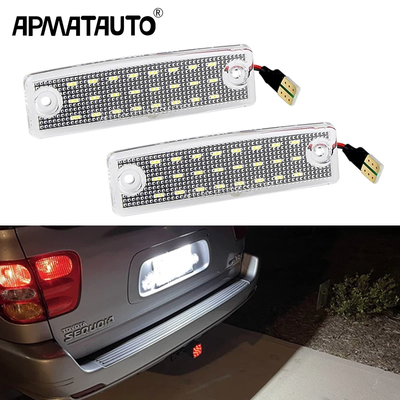 2 Peças OEM # 81273-35130 LED Luz De Matrícula Para Toyota Sequoia 2008-2019 4Runner 1996
