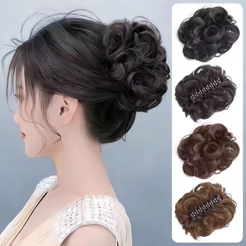 Peruca De Grampo De Cabelo Coreano-Realista De Aparência Natural Para Mulheres , Acessório Invisível