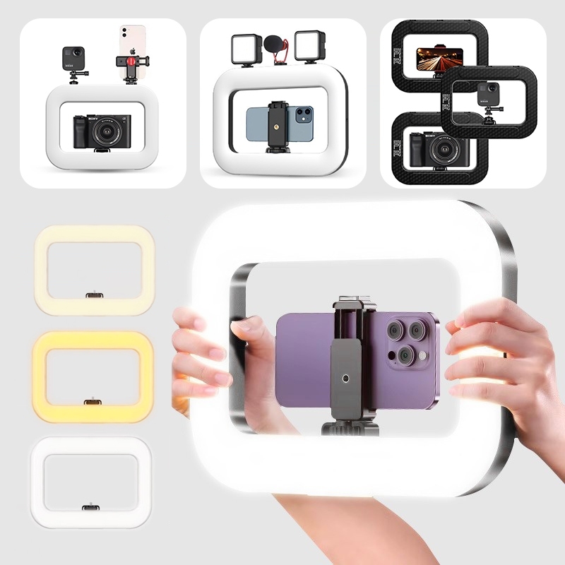 Equipamento De Gravação De Vídeo YM200 Ring Light Portátil LED Selfie Estabilizador Camera