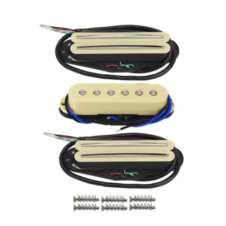 FLEOR 3 Peças De Captadores De Trilhos Duplos Quentes De Cerâmica + Captador De Bobina Única Para Guitarra Elétrica ST S em Oferta na Shopee