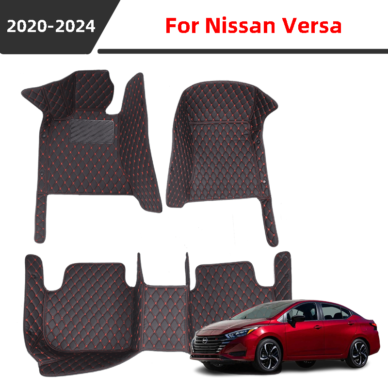 Tapete De Carro Para Nissan Versa 2020-2024 , material De Couro Impermeável E Resistente Ao Desgaste Proteger Os Interio