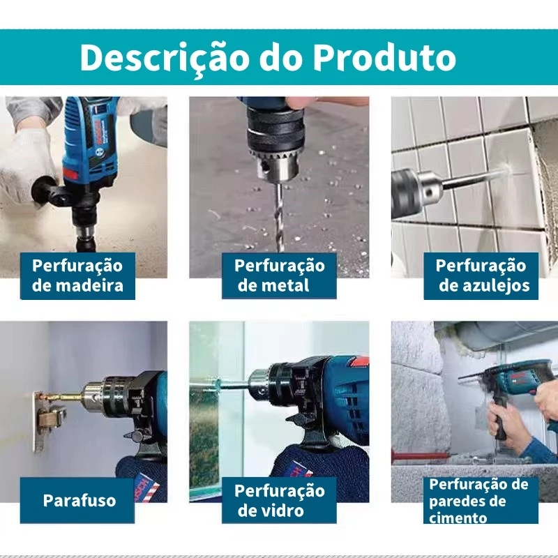 Parafusadeira e Furadeira de Impacto Bosch 1200W 220V Original — foto 9