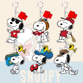Chaveiro Acrílico Snoopy Cartoon Cute Bags Decorativo Schoolbag Pequeno Pingente Presente em Oferta na Shopee