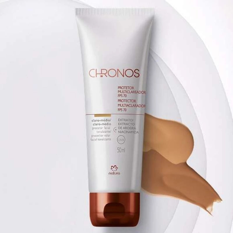 Protetor Clareador FPS 70 Chronos Claro Médio - 50ml