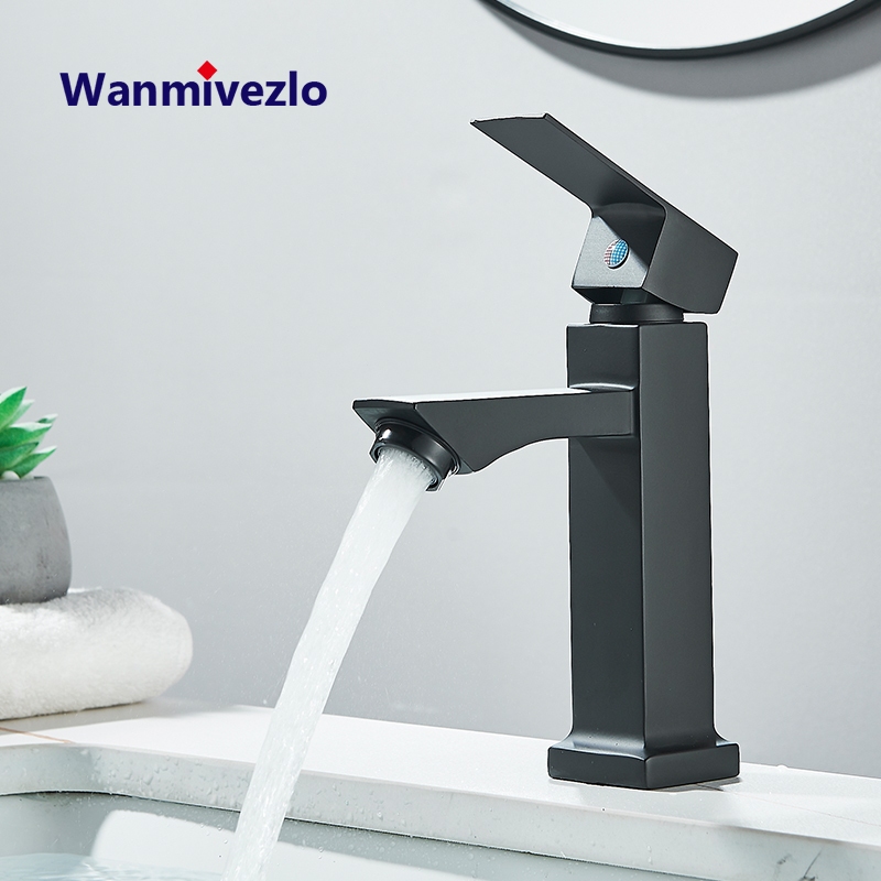 Torneira Para Lavatório Cubo Quadrado Única De Água Fria em Oferta na Shopee