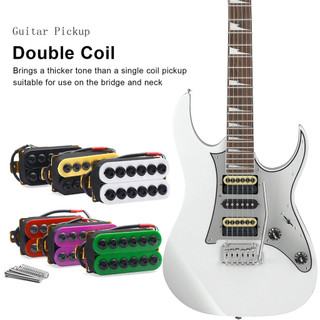 Captadores De Guitarra Elétrica De Bobina Dupla De Metal Ajustável Humbucker Punk Pescoço/Ponte Captador