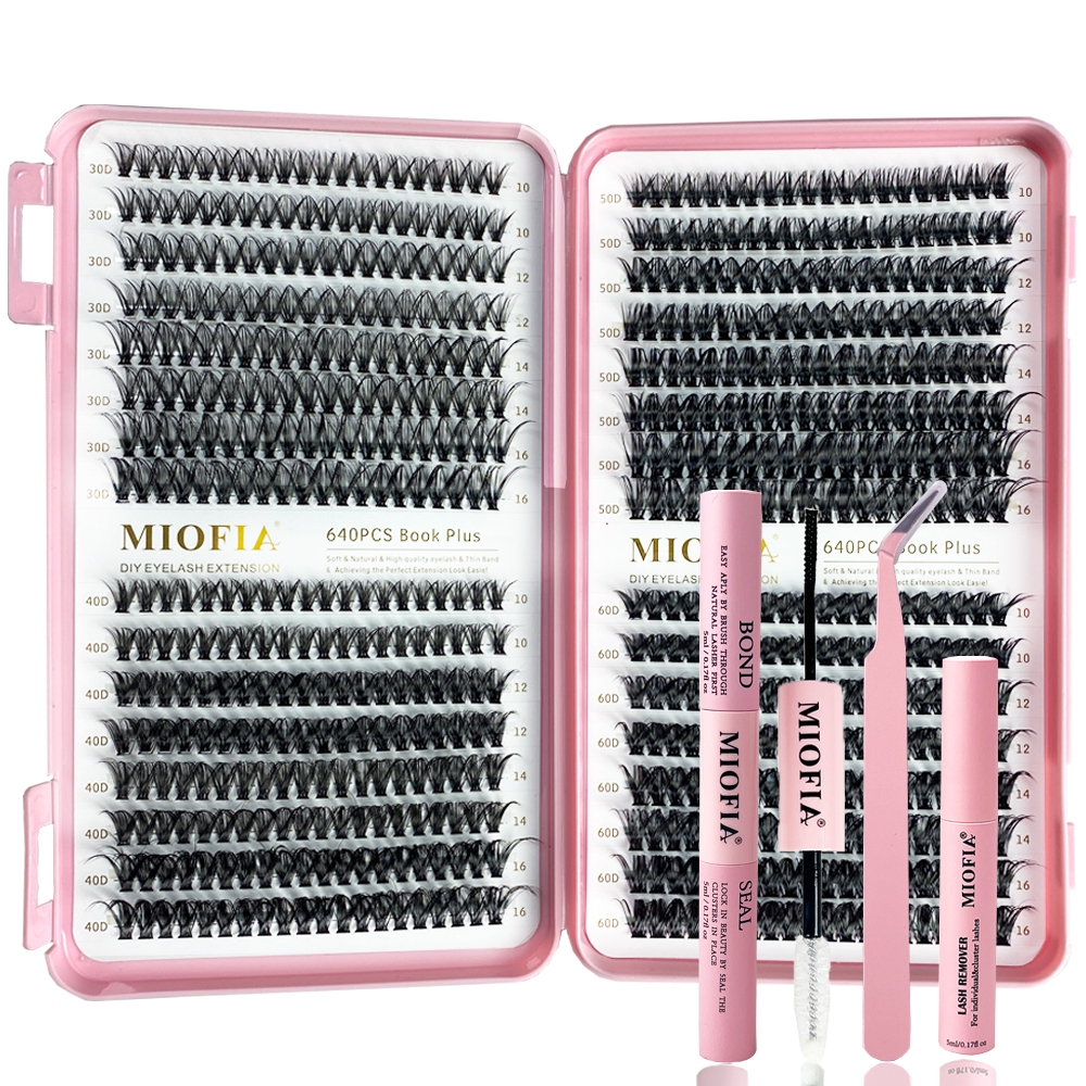 Diy Kit de extensão de cílios postiços 30/40/50/60D comprimento diferente vedação cola de duas cabeças e pinças de enxer em Oferta na Shopee