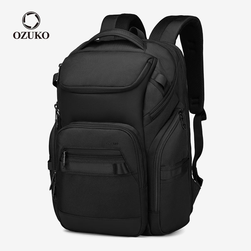 OZUKO Moda Mochila Masculina Multifuncional Laptop À Prova D'água Mochilas De Negócios De Viagem Ao Ar Livre