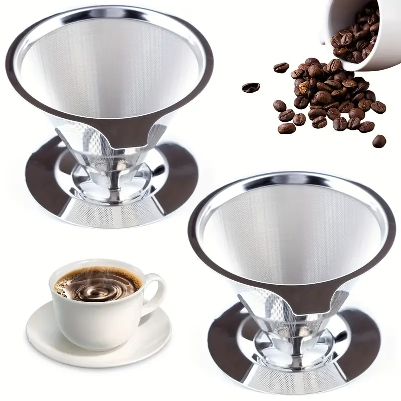 Filtro De Café Inox - Coador de Café  Sem Uso De Papel 102
