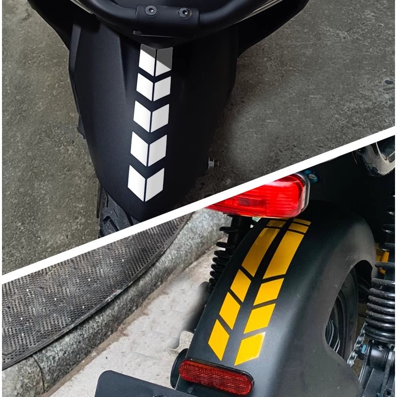 Adesivos De Motocicleta Setas Decoração Reflexiva Para Fender Paralama 35cm * 6cm