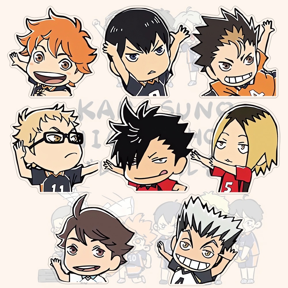 Broche De Acrílico Haikyu Cartoon Bonito Versão Q Bolsa De Estudante Enfeites Alfinete em Oferta na Shopee