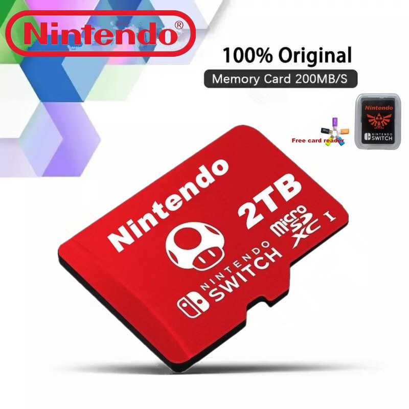 Novo Cartão De Memória Para Jogos Super NINTENDO De 2 Tb Câmeras De Smartphones Switch MP4