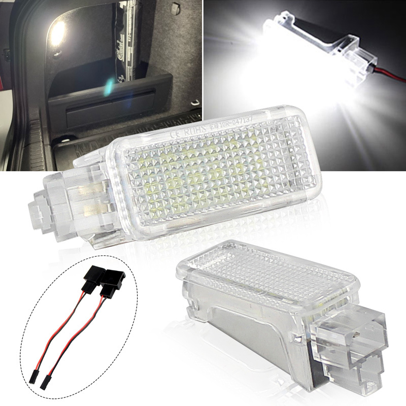 LED Tronco Caixa De Luva sob a luz Do Pé da porta Para VW Gol Jetta Touareg Tiguan Eos Passat CC Phaeton Scirocco Rabbit