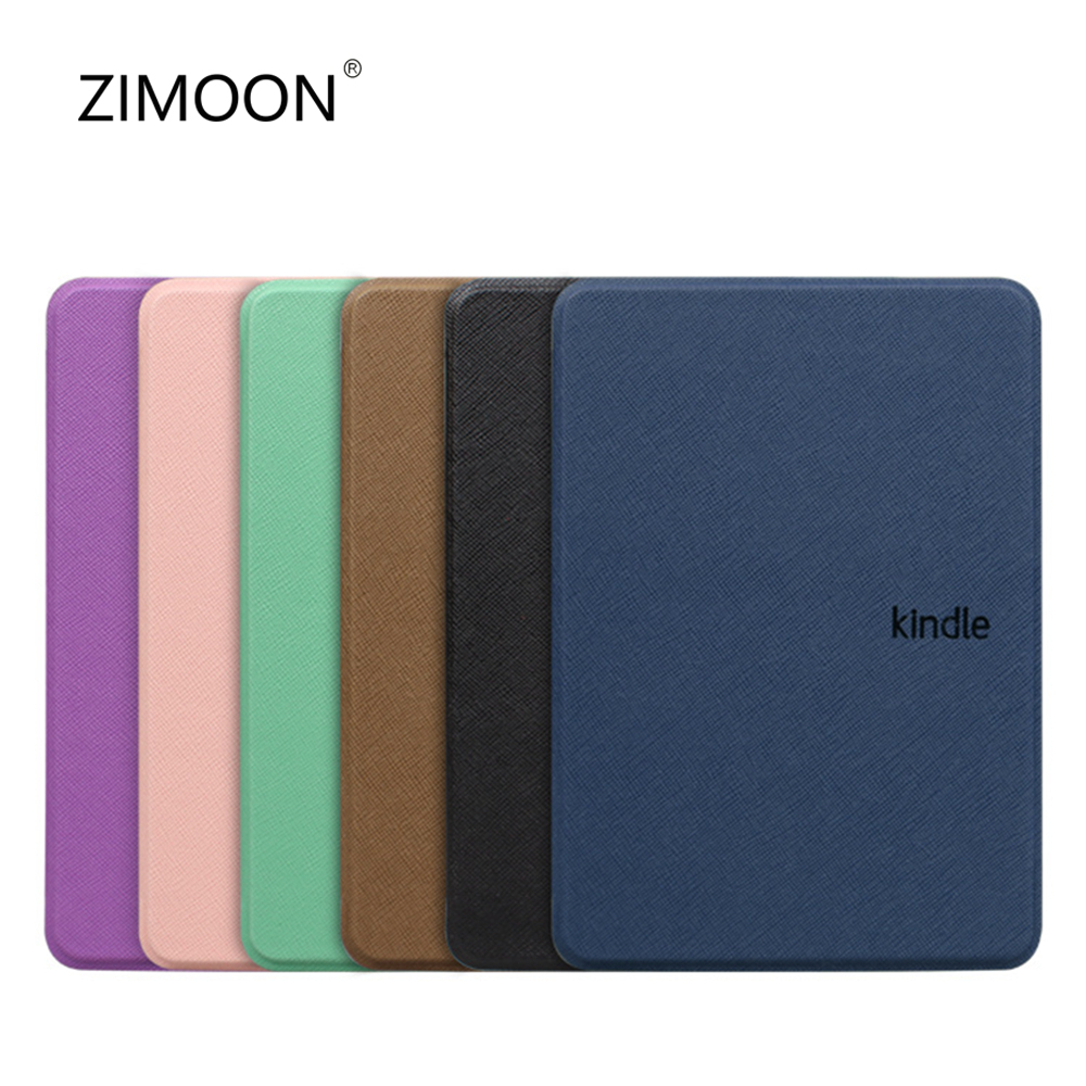 Capa Inteligente Slimshell Cor Sólida Para Kindle Paperwhite 12/11/10/7/6/5o Premium Leve Magnética De Couro De PU Com em Oferta na Shopee