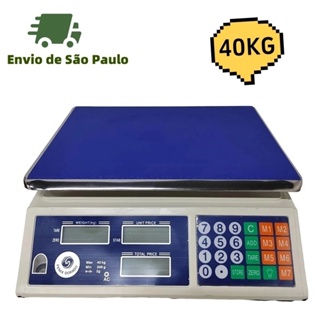 Balança digital De 40kg bivolt 110/220v Eletrônica Recarregável Para Uso Comercial em Oferta na Shopee