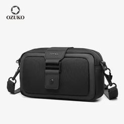 OZUKO Moda Bolsa De Ombro Masculina Impermeável Leve Pequena Crossbody