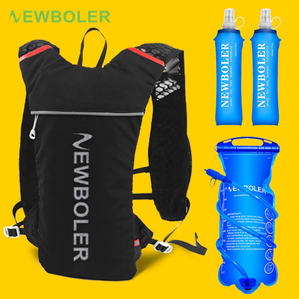 Mochila De Hidratação Newboler Ciclismo Com Bexiga De Água 2L Super Leve E Respirável Corrida Para Ao Ar Livre em Oferta na Shopee