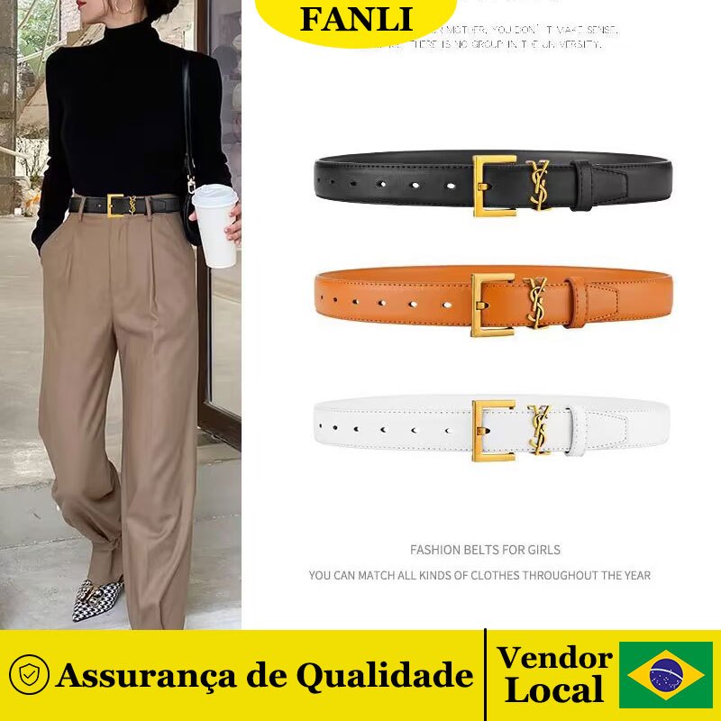 Cinto feminino simples e moderno estilo Ins