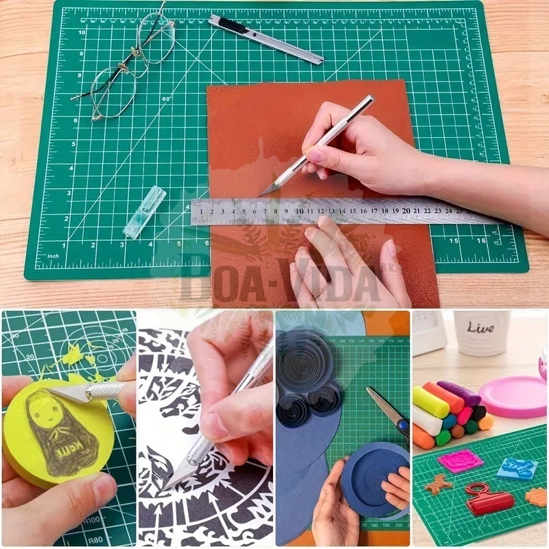 Base De Corte A3/A2  30x45/60x45 Dupla Face Patchwork Artesanato Cores