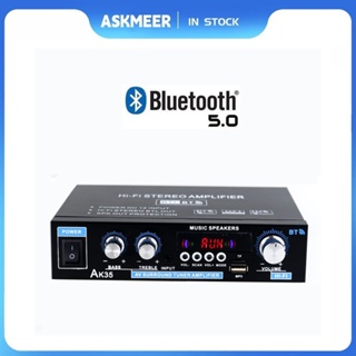 AK35 380 800W Digital Amplifier 110-240V Bass Audio Power Bluetooth Amplifier FM Music Subwoofer em Oferta na Shopee