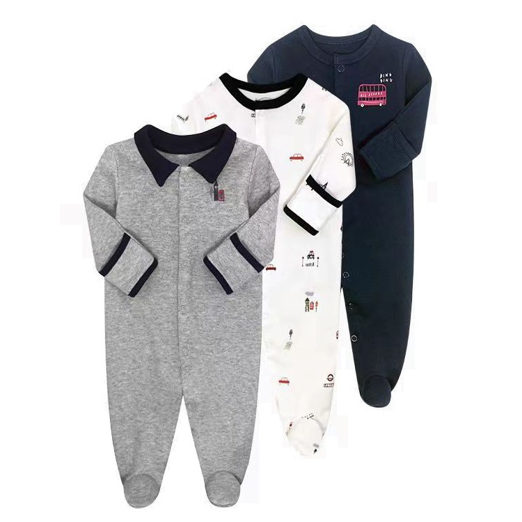 lucky baby Mamapapas kit 3pcs body recém nascido algodão/macacão rn macacãa /pijama bebê m...