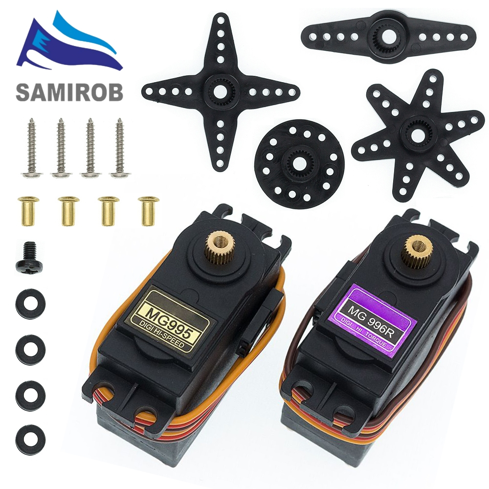 Servos Digital MG995 MG996R Servo Metal Gear Para Futaba JR Carro RC Modelo Helicóptero Barco MG995