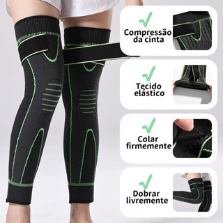 Kit 2 Joelheiras Tornozeleiras Compressão Tensor Alívio Da Dor No Joelho em Oferta na Shopee