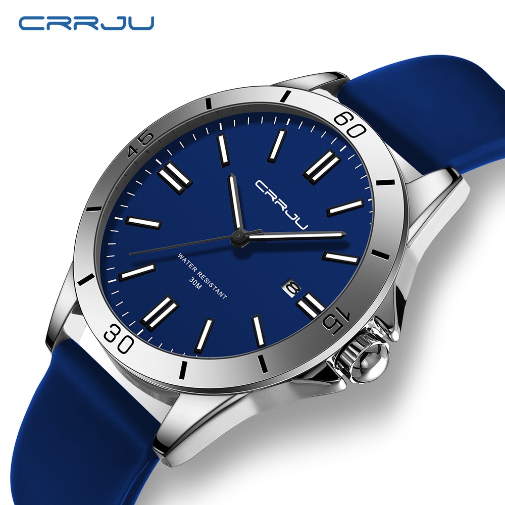 CRRJU Relógios Masculinos Tendência Da Moda design Simples Esportes Relógio De Pulso De Quartzo À Prova D'água 5025 X - Watches