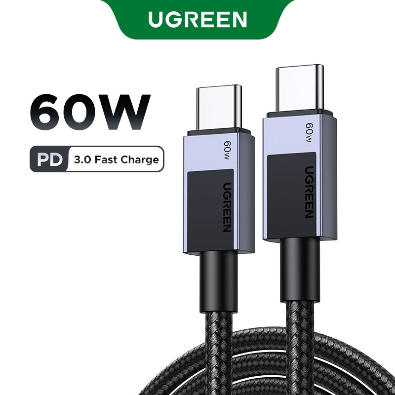 UGREEN PD60W Cabo USB C 3A De Carregamento Rápido Para Macbook Samsung S24 Ultra Xiaomi Huawei Dados iPhone 16 Pro Max em Oferta na Shopee