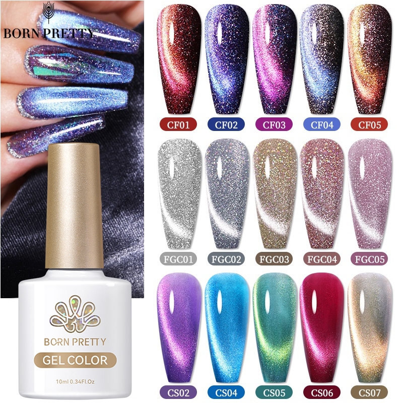 Nascido Bonito Gel Magnético De Unhas De Fluxo Híbrido Para Manicure Uv Led Soak Off 10ml