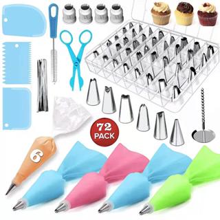 Kit Confeiteiro 72 Peças Bicos Inox Para Confeitar e Decorar Bolo e Cupcake em Oferta na Shopee