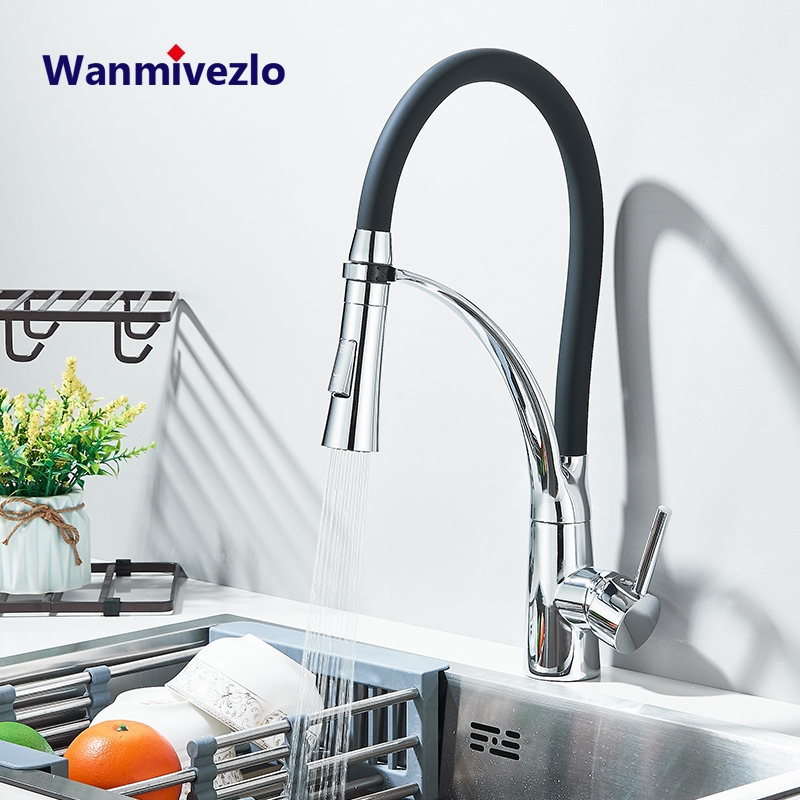 Torneira De Cozinha Flexível De Silicone , Quente E Fria De Bancada De Alça Única em Oferta na Shopee