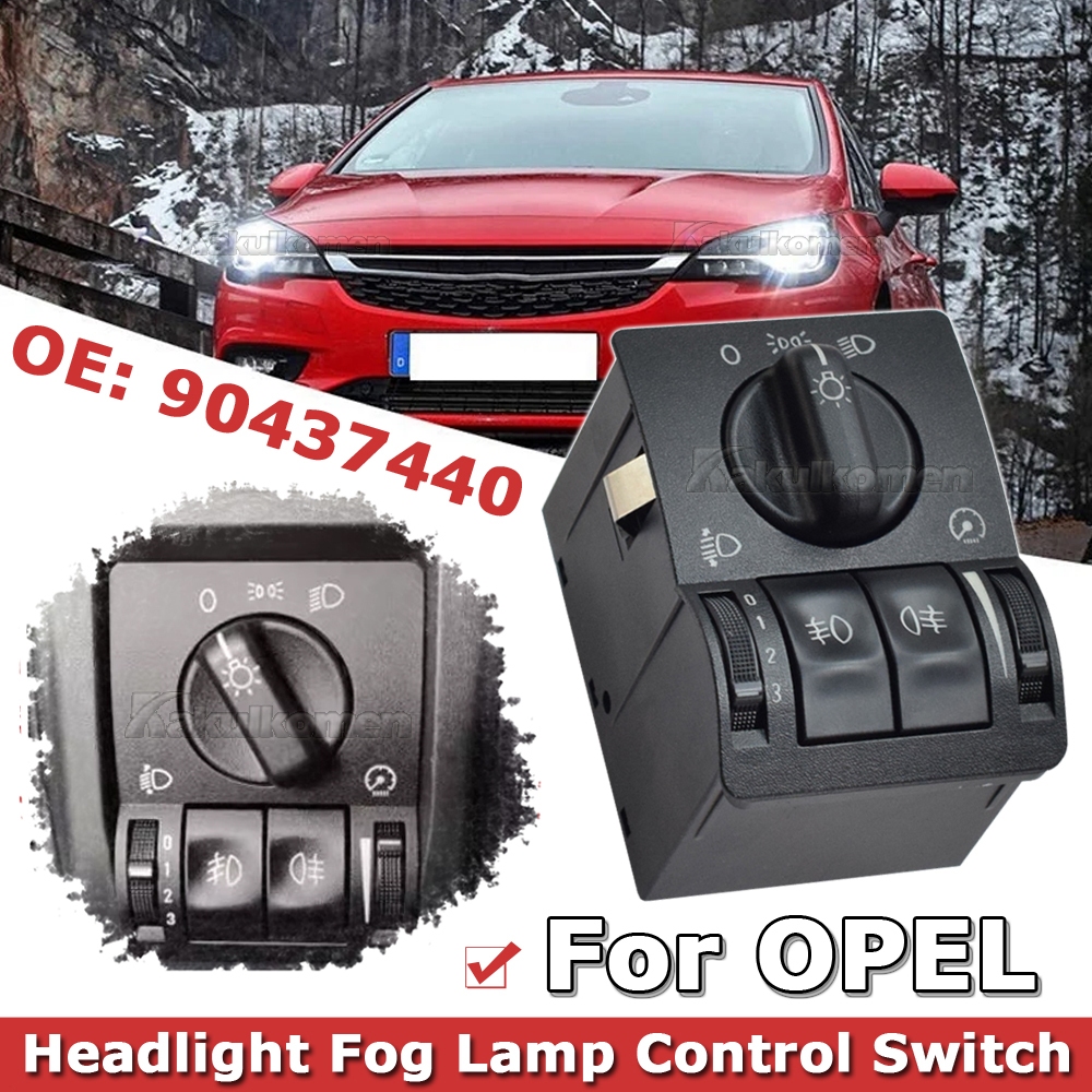 90437440 Botão de ajuste do interruptor de controle do farol do carro adequado para Opal Astra Station carro Walker chuv